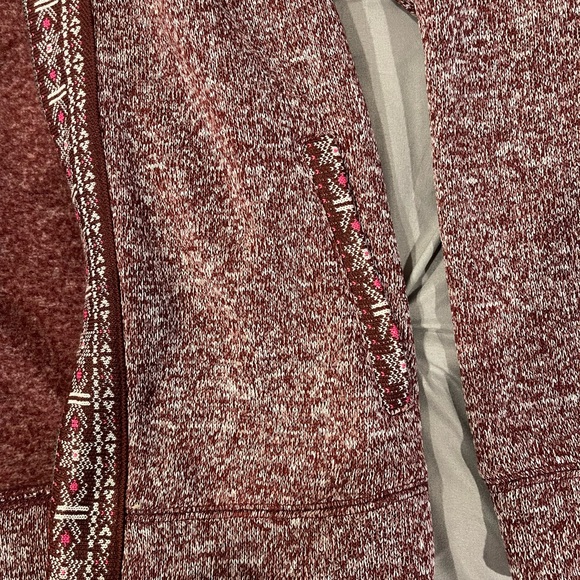 Inspired Hearts Red Hooded Sweater - Picture 3 of 10